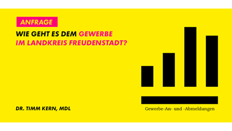 Kleine Anfrage Dr. Timm Kern MdL: Wie geht es dem Gewerbe im Landkreis Freudenstadt? 