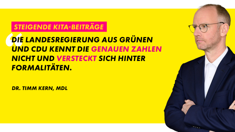 Dr. Timm Kern über die steigenden KiTa-Beiträge